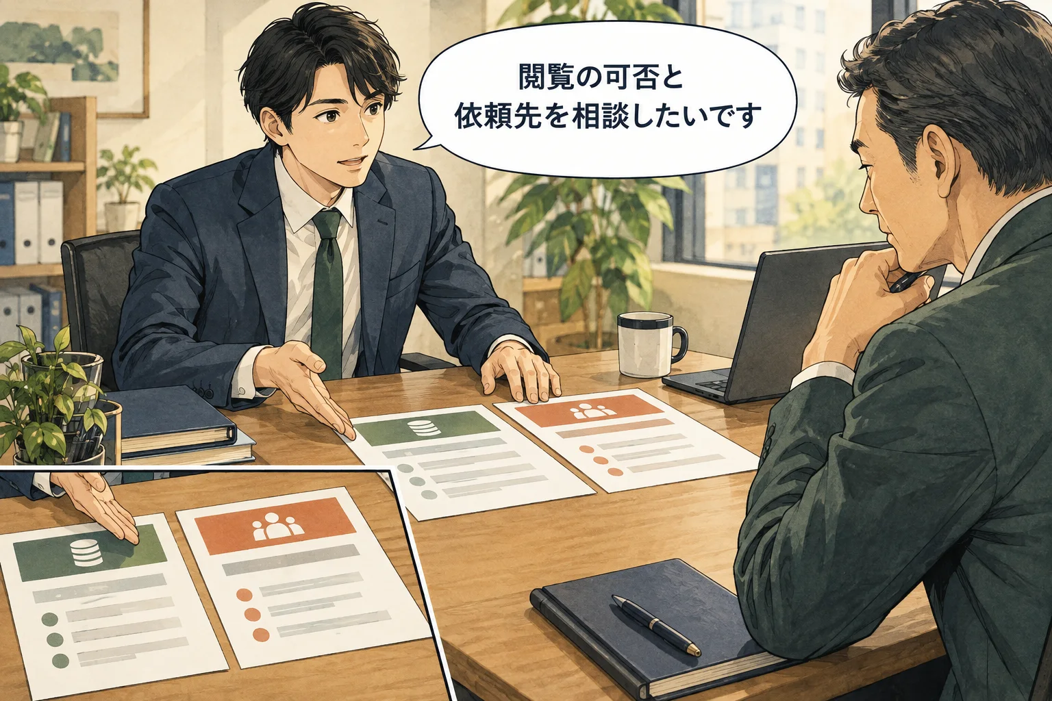上司が答えられる単位に、必要な判断を分けて頼みます。 架空の人物によるAI生成の解説漫画。
