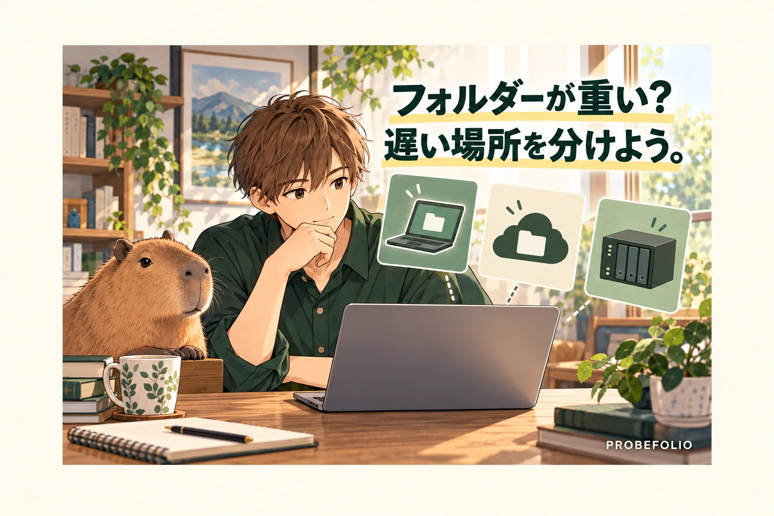 フォルダーが重い？ 遅い場所を分けよう。