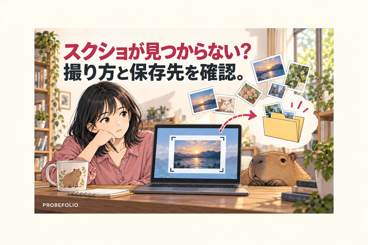 スクショが見つからない？ 撮り方と保存先を確認。